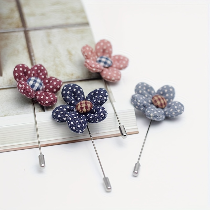 10pcs Zinc Alloy Flat Back Brooches, DIY Craft Accessories